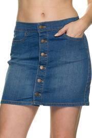  Buttondown Denim Skirt