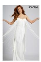  White Fringe Gown