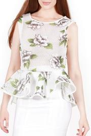  Floral Peplum Top