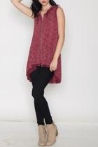  Crimson Melange Vest