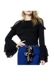  Dot/lace Detail Top