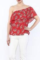  Off Shoulder Reese Paisley Top