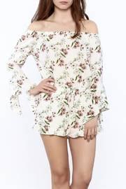 Off-shoulder Floral Romper