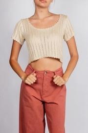  Sand Crotchet Tee