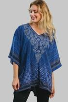  Embroidered Satin Tunic