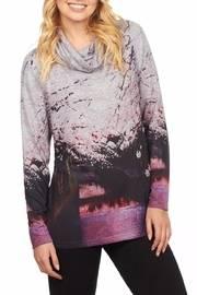  Cowl Print Top
