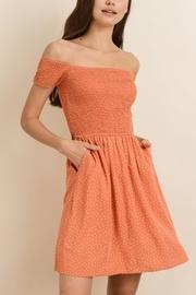  Orange Polka-dot Dress