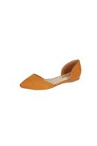  Dorsay Faux-suede Flat