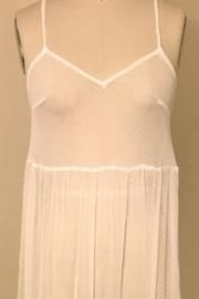  Kiki White Mesh Coverup Dress