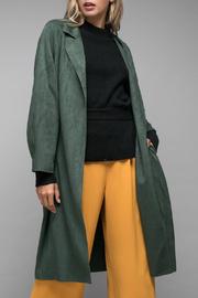  Suede Long Coat