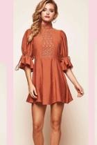  Rust Mini Dress