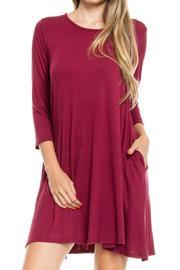  Solid Trapeze Dress