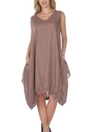  Vneck Sleeveless Tunic