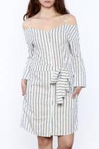  Stripe Button Down Dress