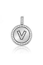  Initial V Necklace