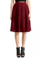  Burgundy Lace Skirt