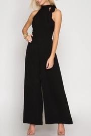  Tie Halter Jumpsuit