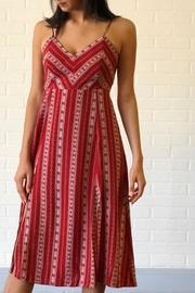  Rust Print Dress