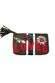  Army Nylon Stripe Loved Patch Clutch