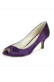  Romantic Purple Satin Heel