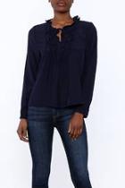  Long Sleeve Ruffle Blouse