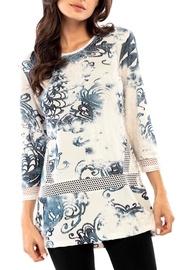  Burnout Print Tunic