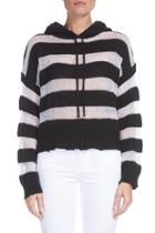  Boxy Striped Hoodie-sweater