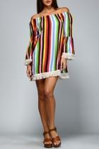  Multicolored Striped Dress