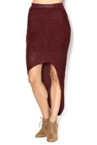  Asymmetrical Knit Skirt