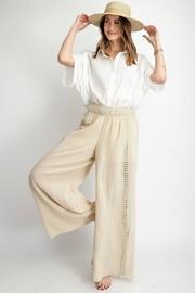  Wide-leg Gauzy Pants