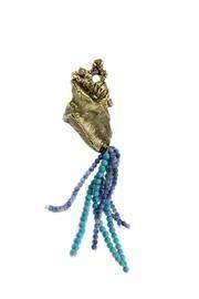  Tassel Lava Brooch