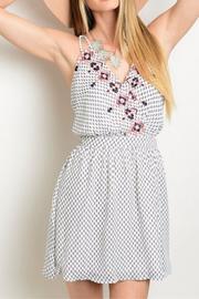  Embroidered Low-back Dress