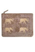  Taupe Elephant Pouch