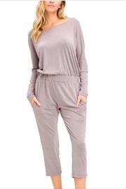  Mocha Jersey Jumpsuit