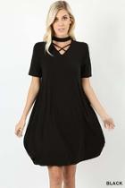  Chocker Detail Dress