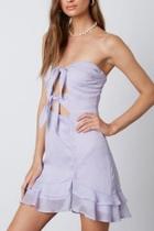  Strapless Lilac Dress