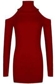  Coldshoulder Top Red