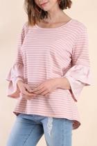  Rose Stripe Top