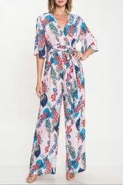  Dusty-rose Floral Jumpsuit