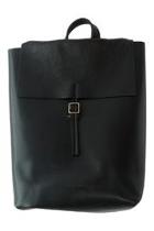  Black Leather Backpack