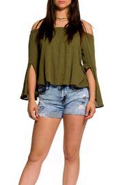  Bell-sleeves Flare Top