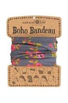  Charcoal Blooms Bandeau