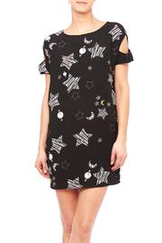  Universe Print Shift Dress