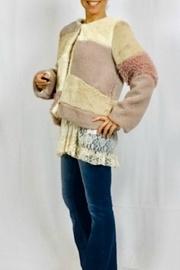  Multitextured Patch Fur-jacket