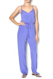  Solid Drawstring Jumpsuit