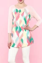 Pink Geometric Shirt