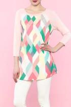  Pink Geometric Shirt