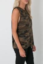  Distressed Camouflage Tank