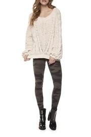  Chenille Cable-knit Sweater