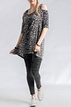  Leopard High Low Top